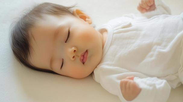 赤ちゃんの寝顔 赤ちゃんの寝顔の写真
