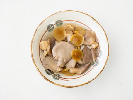 きのこ きのこ水煮 平茸 なめこ きのこ きのこ水煮 平茸 なめこの写真