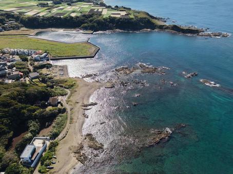 和田長浜海岸・2025年秋 ドローン,空撮,和田長浜海岸の写真素材