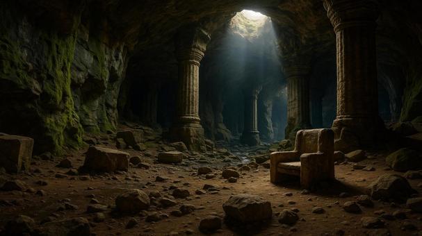 地下世界の遺跡の写真