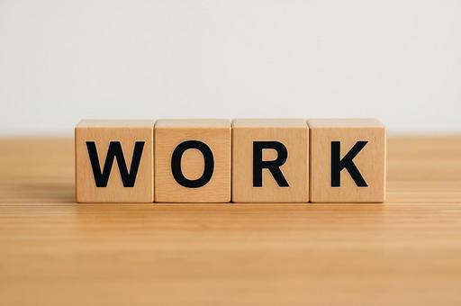 【単語ブロック】WORK 【単語ブロック】WORKの写真