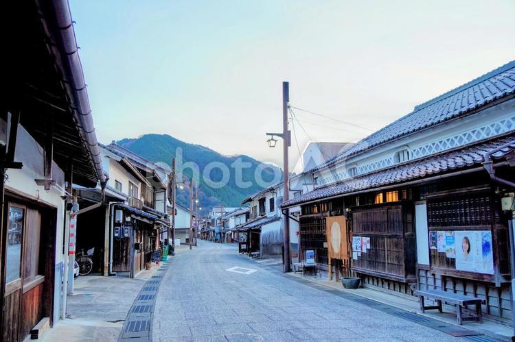 岡山県真庭市の勝山町並み保存地区 勝山,真庭,歴史の写真素材