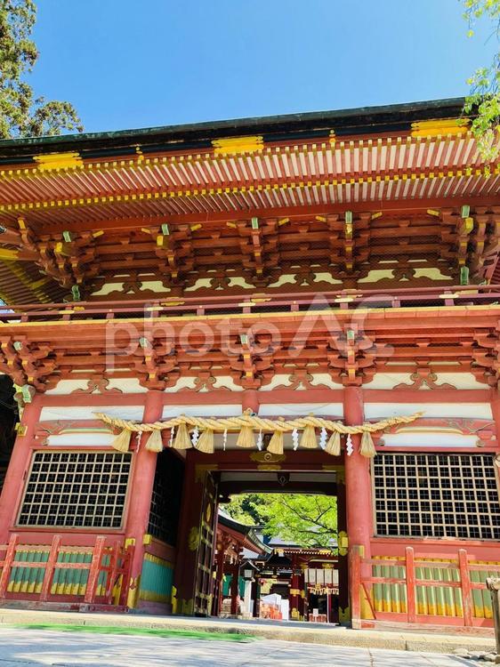 塩釜神社　随神門 塩釜神社,鹽竈神社,宮城県塩竈市の写真素材