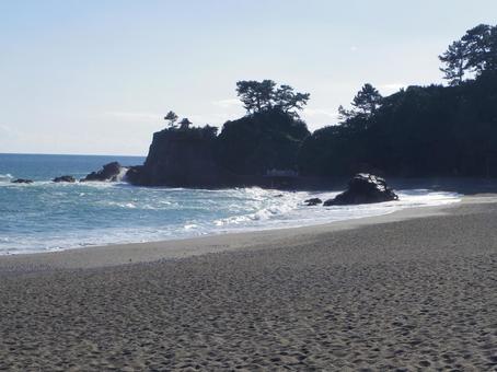 【高知県】高知市・桂浜 桂浜,龍王岬,高知市の写真素材