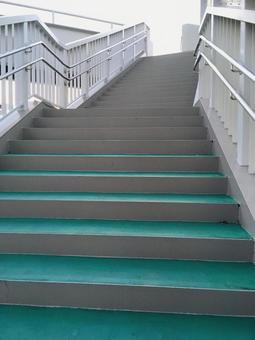 陸橋 階段,陸橋,のぼるの写真素材