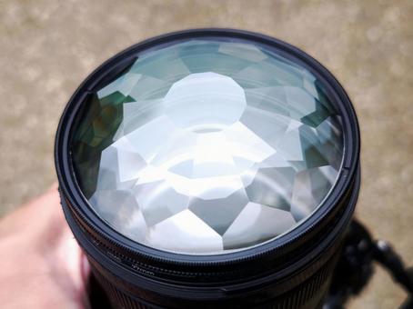 万華鏡のように光るレンズ 万華鏡のように光るレンズ レンズ,カメラ,フィルターの写真素材