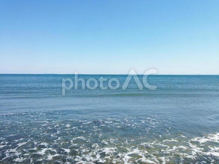 海　水平線２　三重県津市 海,海辺,水平線の写真素材