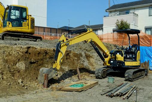 造成中２ 造成,開発,現場の写真素材