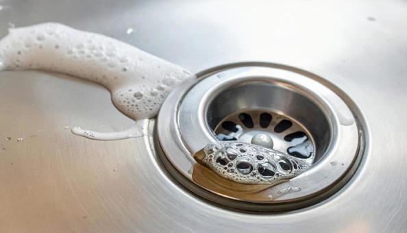 キッチンの排水口の写真