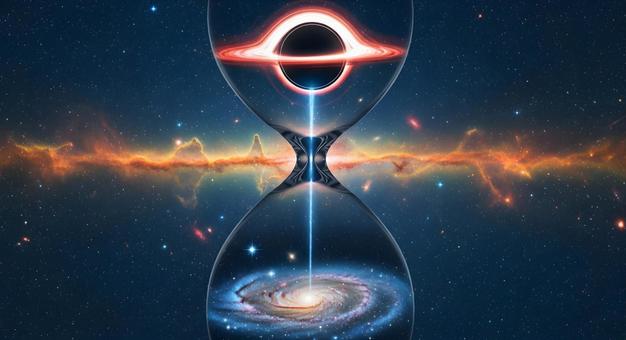 砂時計型ブラックホール銀河 砂時計型ブラックホール銀河の写真