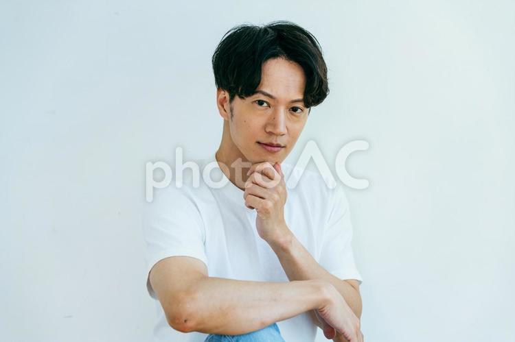 男性のポートレート 美容,メンズビューティー,メンズエステの写真素材
