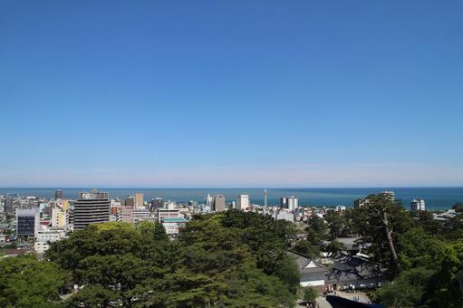 小田原城からの眺め1 小田原城からの眺め1 小田原城,城址,日本100名城の写真素材