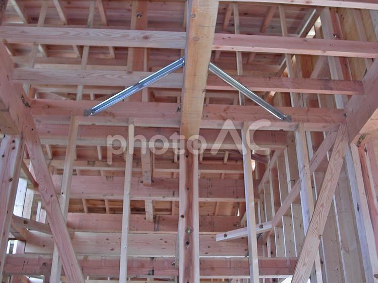 建築　９　梁 木造住宅,家,住まいの写真素材