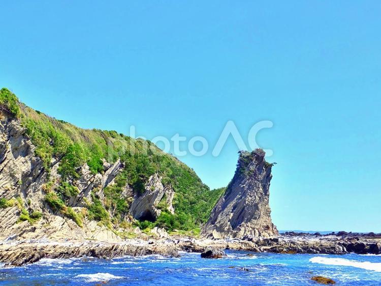 環境素材：青空と蒼い海 空,海,青い海の写真素材