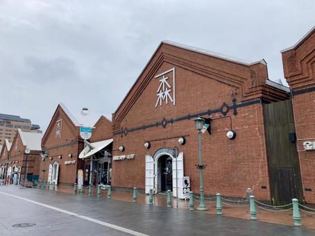 函館の赤レンガ倉庫 函館の赤レンガ倉庫 函館,北海道,日本の写真素材