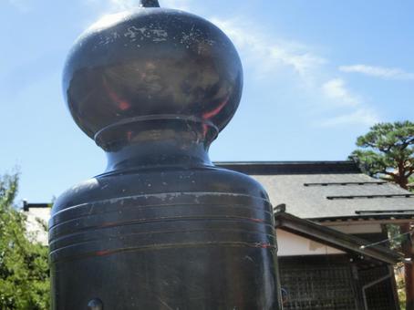 擬宝珠(ぎぼし) 擬宝珠(ぎぼし) 擬宝珠(ぎぼし),欄干,ネギ坊主の写真素材