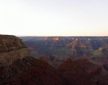 グランドキャニオンの夕暮れ5 グランドキャニオンの夕暮れ5の写真