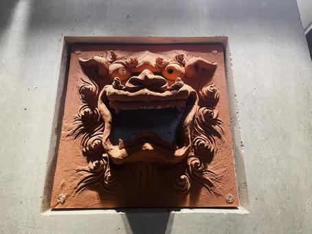 魔除けシーサー シーサー,魔除け,沖縄の写真素材