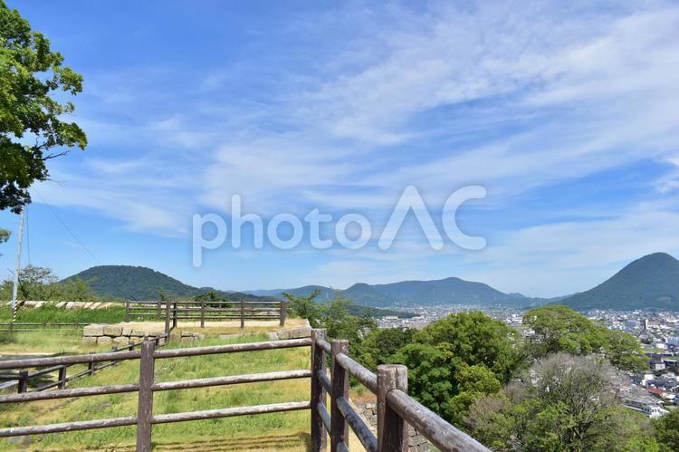 丸亀城　城内　町並み　香川 丸亀城,香川県,香川の写真素材
