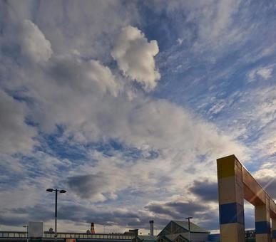 不思議な雲 不思議な雲の写真