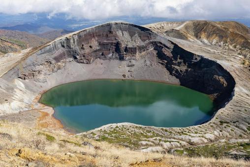 蔵王の御釜 蔵王,お釜,火口湖の写真素材