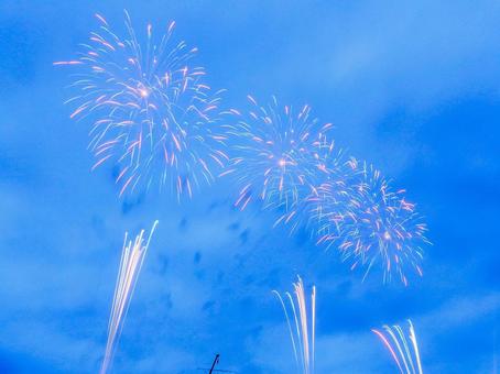 Photo, joso kinugawa fireworks festival, fireworks, ibaraki prefecture, 