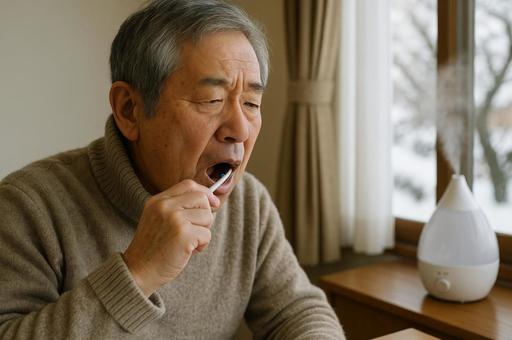 高齢者の口腔ケア 高齢者の口腔ケアの写真