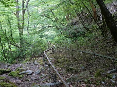 山伏のモノレール跡 山伏,早川町,静岡市の写真素材