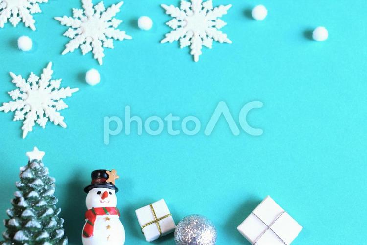 クリスマスのフレーム　４ クリスマス,フレーム,冬の写真素材