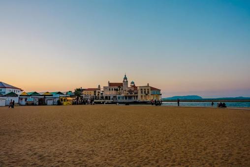 【福岡】シーサイドももち海浜公園 福岡,綺麗,風景の写真素材