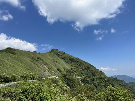 UFOライン UFOライン 高知県,uhoライン,山の写真素材