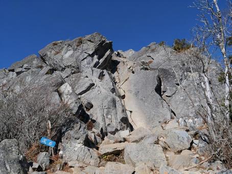 乾徳山 鳳岩 乾徳山 鳳岩 乾徳山,山梨市,奥秩父の写真素材