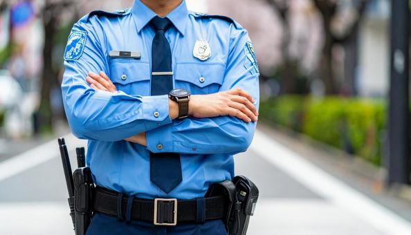 警察官の制服と装備 警察官の制服と装備の写真