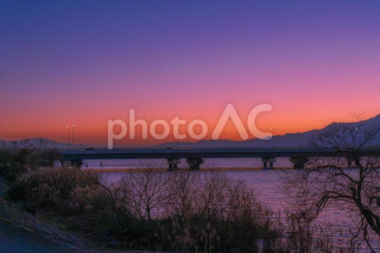 癒される風景写真　琵琶湖 風景,海岸,観光の写真素材