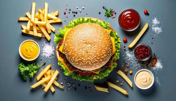 ハンバーガー ハンバーガーの写真