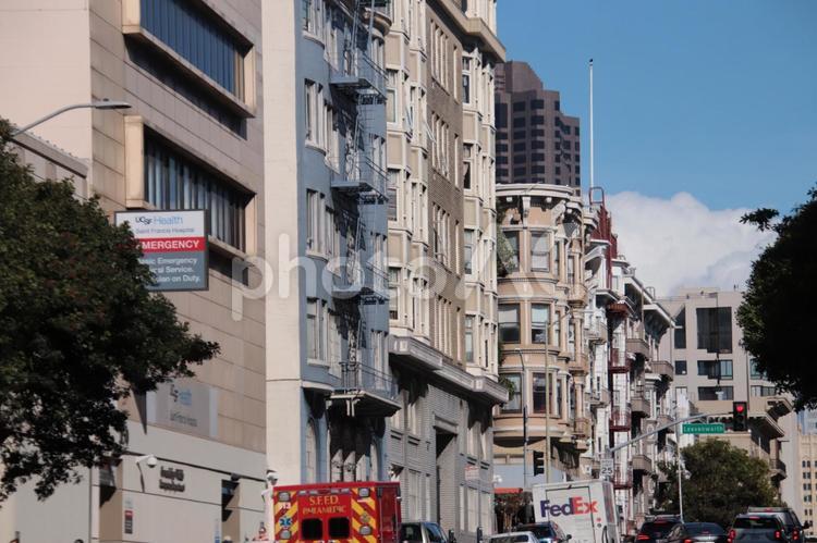 サンフランシスコの街並み２ サンフランシスコ,西海岸,アメリカ西海岸の写真素材