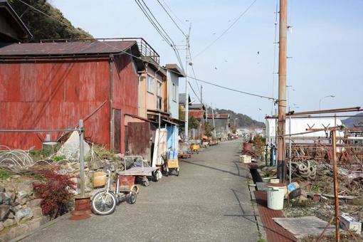 レトロな街並み レトロな街並みの写真