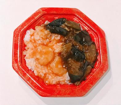 麻婆茄子と海老のチリソース 麻婆茄子と海老のチリソース,海老のチリソース,麻婆茄子の写真素材