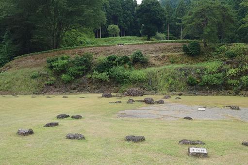 福井県-一乗谷朝倉氏遺跡-中の御殿跡 福井県-一乗谷朝倉氏遺跡-中の御殿跡 一乗谷,朝倉氏遺跡,中の御殿跡の写真素材
