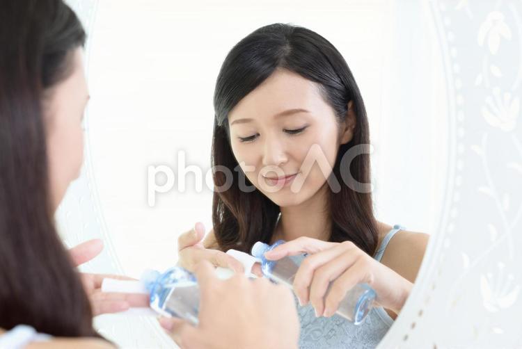 スキンケアイメージ スキンケア,美容,保湿の写真素材