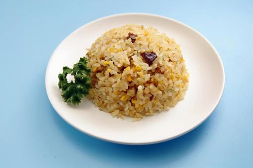 チャーハン盛り付け チャーハン盛り付け チャーハン,ご飯,卵の写真素材