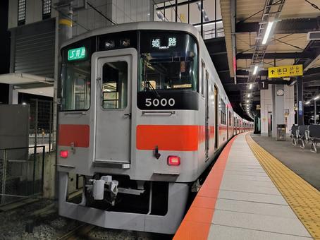 山陽電鉄、5000系、5000編成 山陽電鉄、5000系、5000編成 山陽電鉄,本線,s特急の写真素材