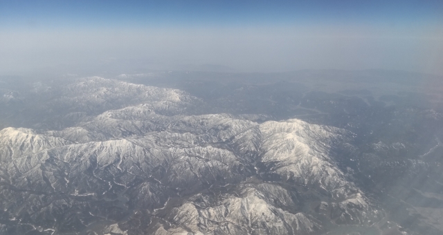 飛行機上空からの写真 飛行機上空からの写真の写真