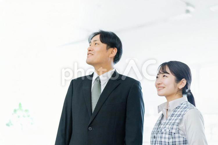 ビジネスマンとビジネスウーマン ビジネス,転職,企業の写真素材