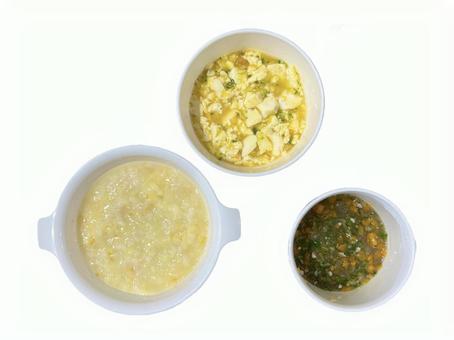 離乳食 離乳食 離乳食,おかず,おかゆの写真素材
