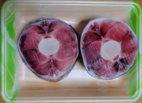 まぐろのテール 鮪,尾の身,しっぽの写真素材