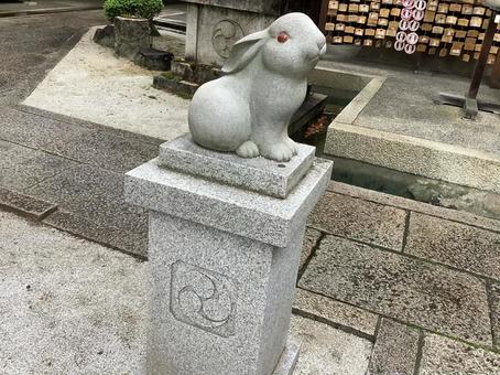 うさぎ神社狛兎 うさぎ神社狛兎の写真