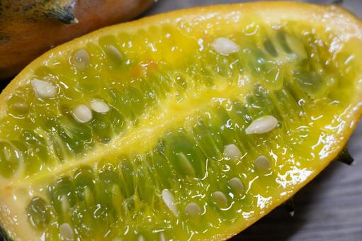 キワーノ キワーノ,ツノニガウリ,ツノメロンの写真素材