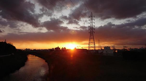 夕焼け 夕焼けの写真