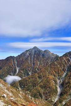 紅葉の剱岳 紅葉の剱岳の写真